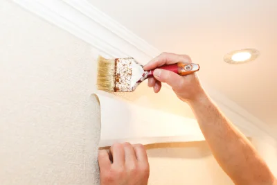 Pose de papier peint à Allemond — revêtements muraux et toiles de verre